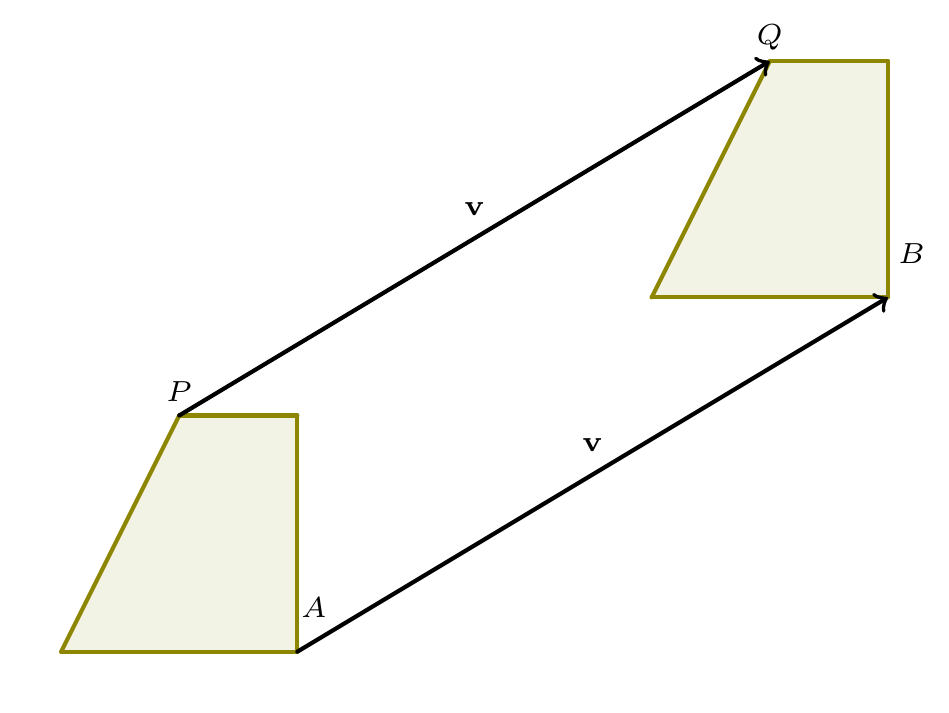 Displacement along a vector