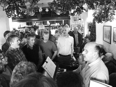 Carol Singing in the Blue Ball, Worrall